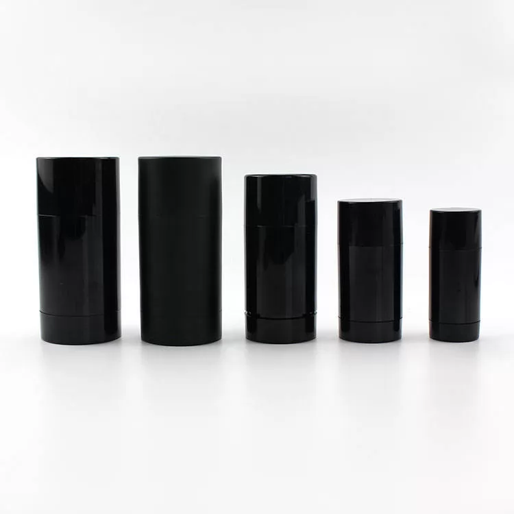 15g 30g 50g 75g Black Plastic Deodorant Bottle