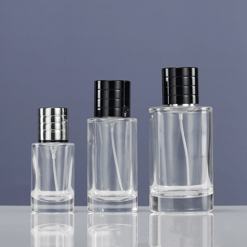 25ml 50ml 100ml Cylindrical Spray Perfume Bottle