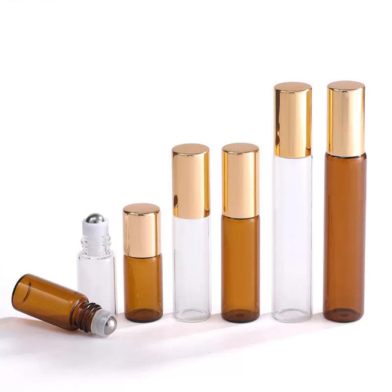 3ml 5ml10ml Brown Transparent Roll-on Bottle