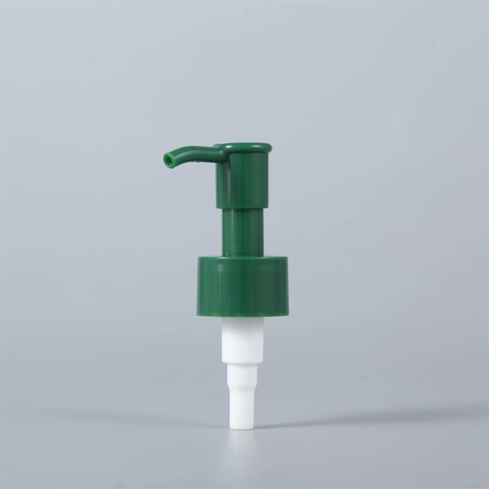 Green Color High Quality Cosmetic Packaging Oil Lotion Pump