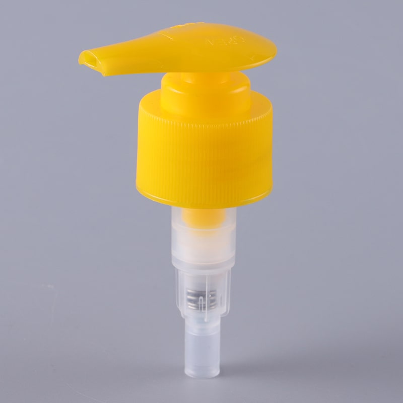 28/410 Colorful Yellow Plastic PP Screw Lock Lotion Pump 