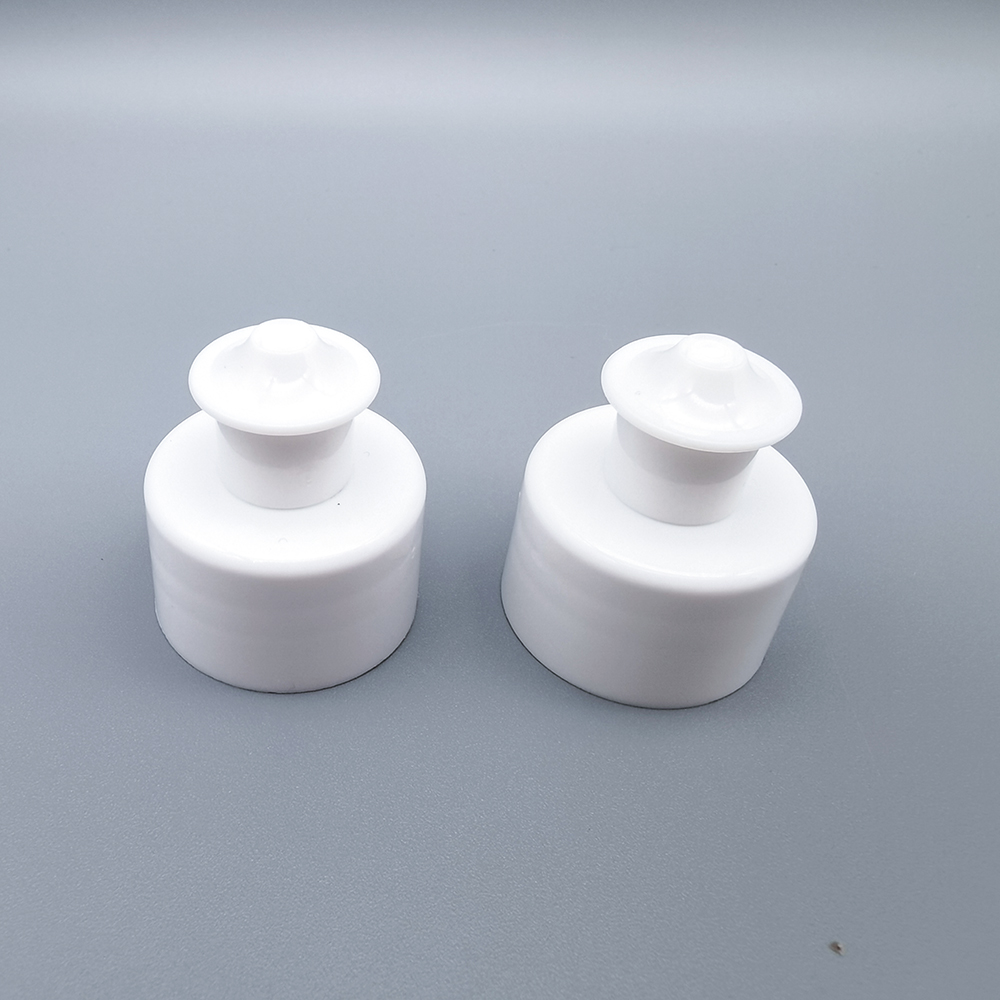24/410 white color glossy push pull cap for househould cleaning