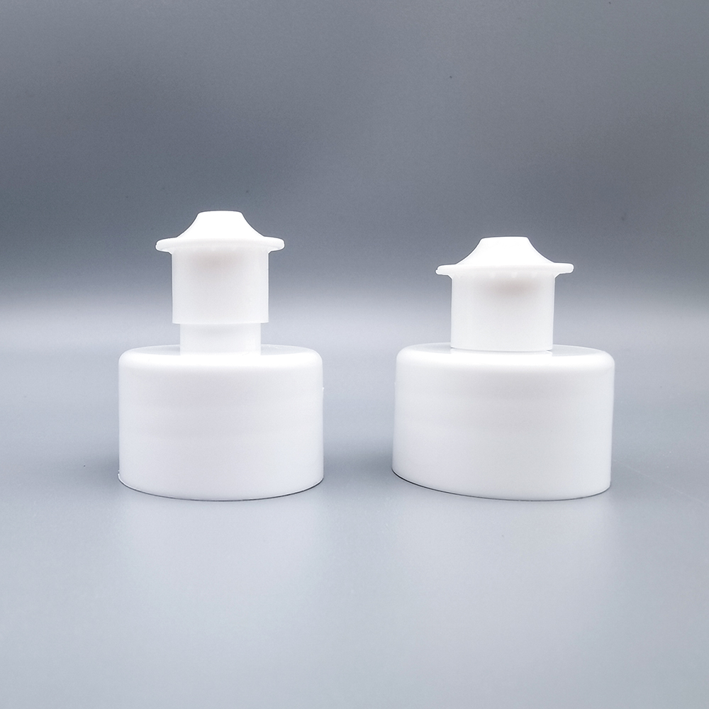 24/410 white color glossy push pull cap for househould cleaning