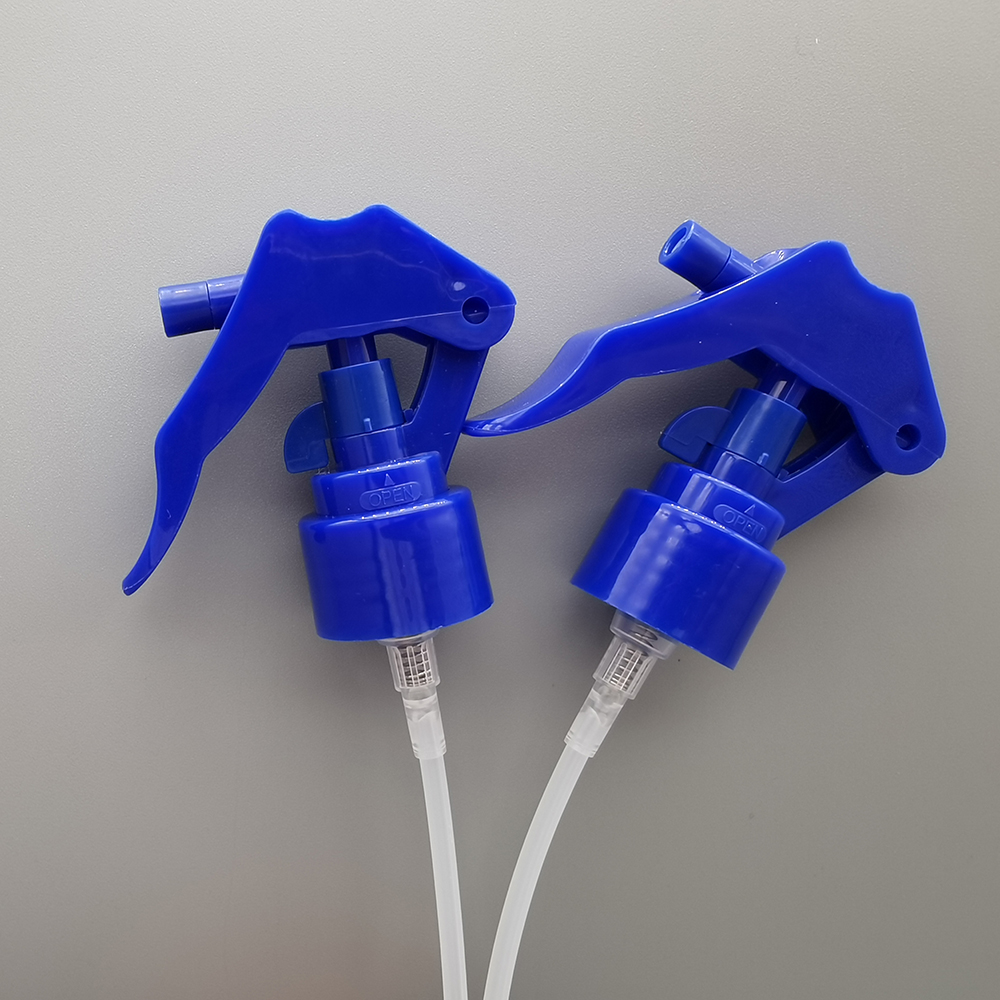 24/410 blue plastic Mini Trigger Sprayer Pump with Different Lock SP-MTS16 05C