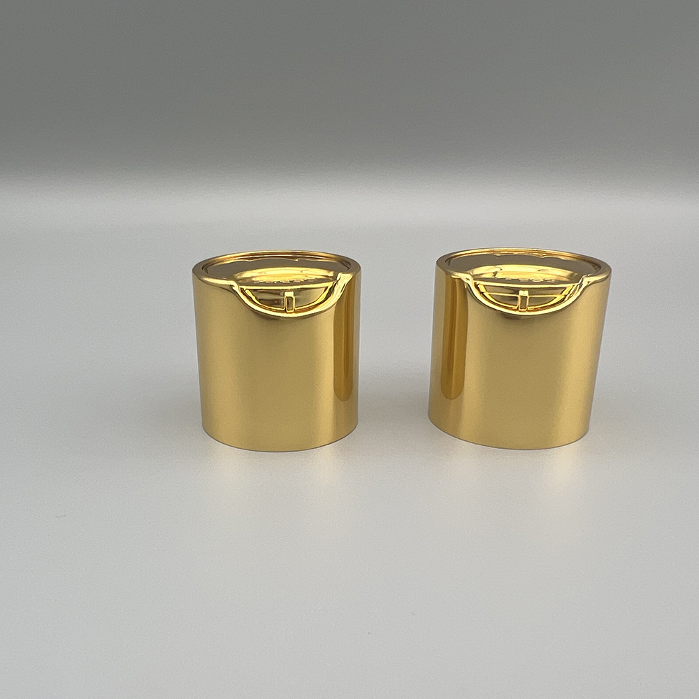 24/410 UV gold disc top cap/press cap