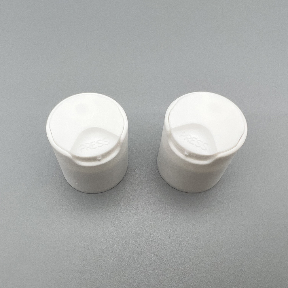 28/410  matte white color plastic PP disc top cap