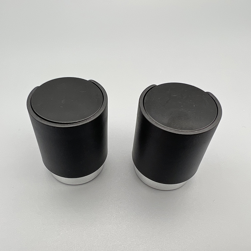 20/410 double layer matte black color plastic PP disc top cap