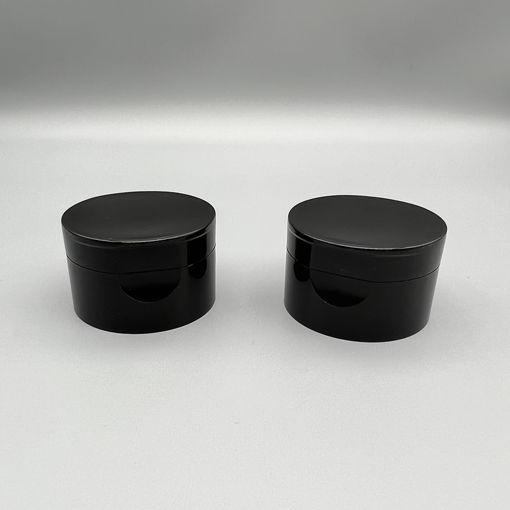 28/410 black color plastic PP double layer flip top cap