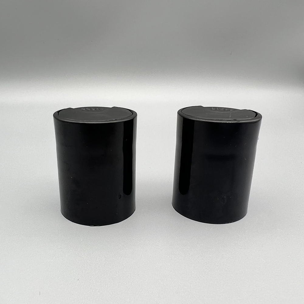 24/415 black color plastic PP disc top cap