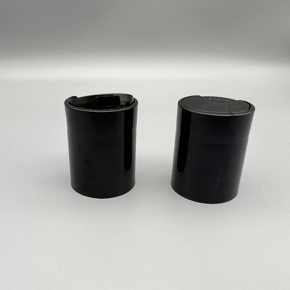 24/415 black color plastic PP disc top cap
