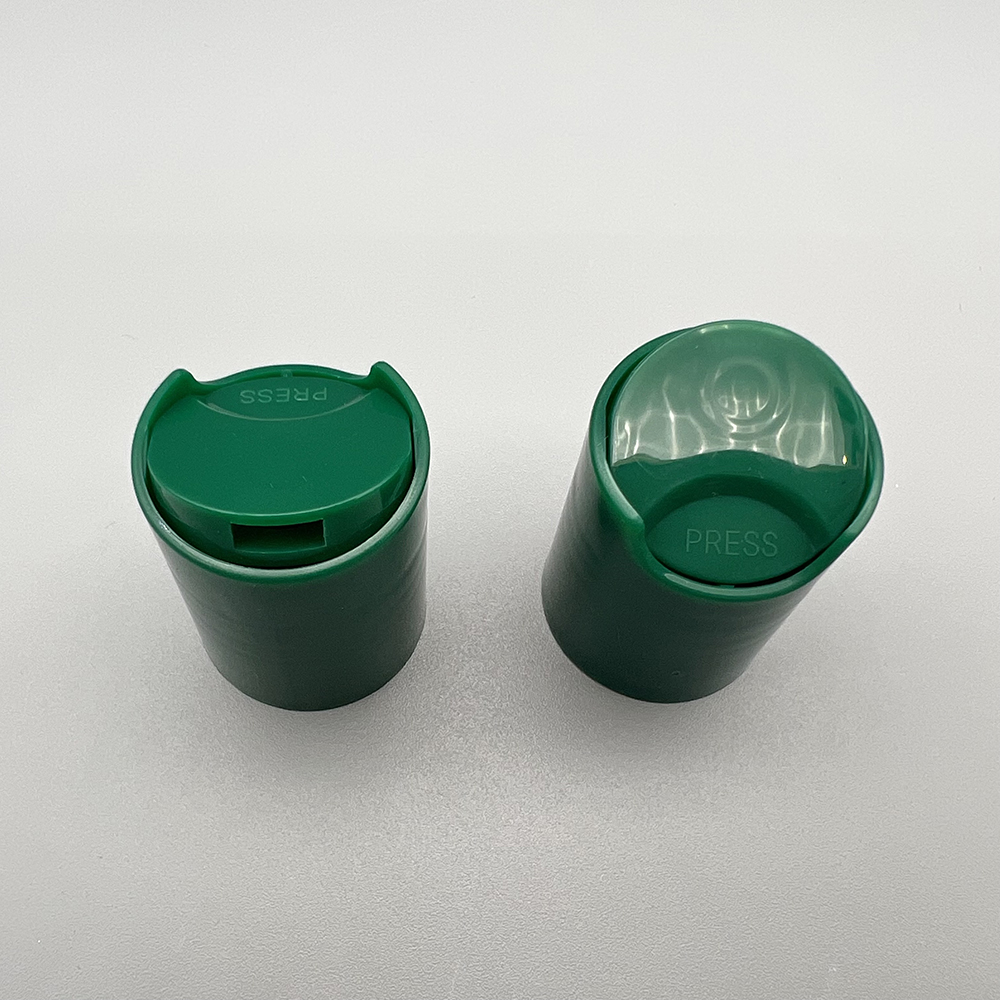 28/415 green color plastic PP disc top cap