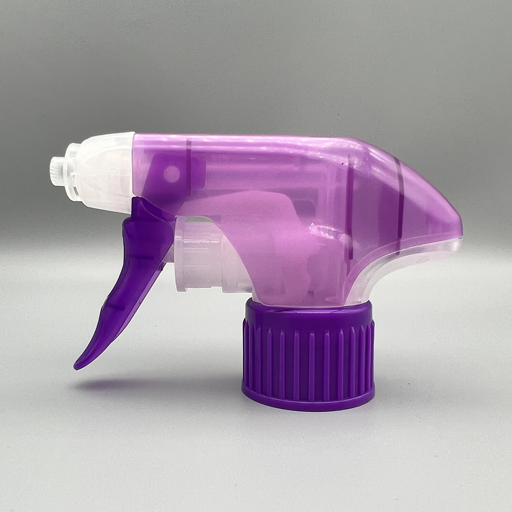 28/400 410 415 purple and transparent all plastic strong trigger sprayer for cleaning SP-PTS05