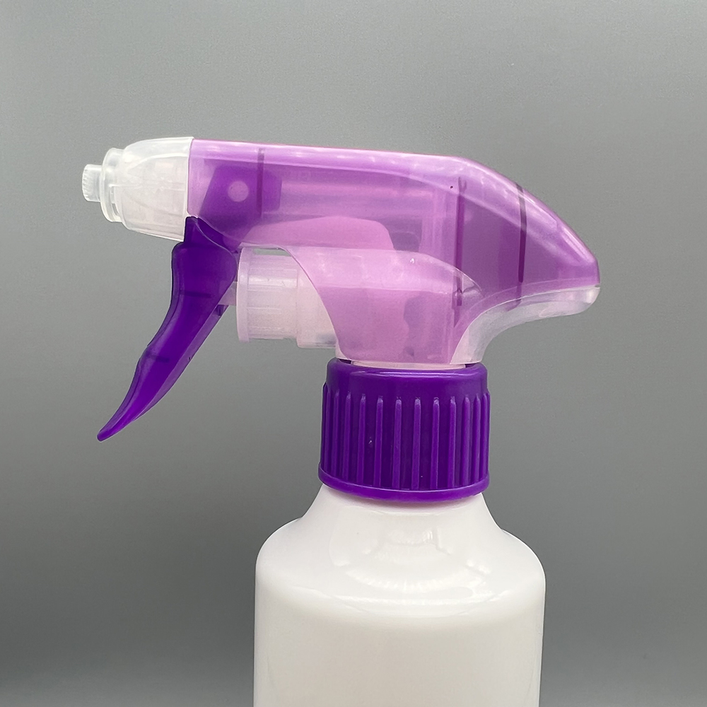 28/400 410 415 purple and transparent all plastic strong trigger sprayer for cleaning SP-PTS05